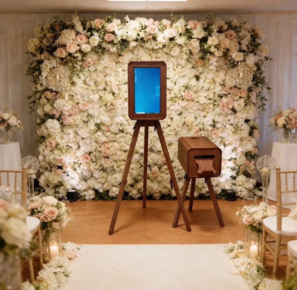 Booth setup at a luxury venue